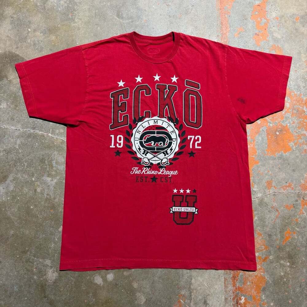 Ecko Unltd The Rhino League 1972 Red Graphic T-Shirt XL
